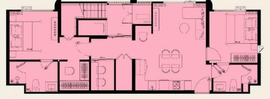 Penthouse floor plan