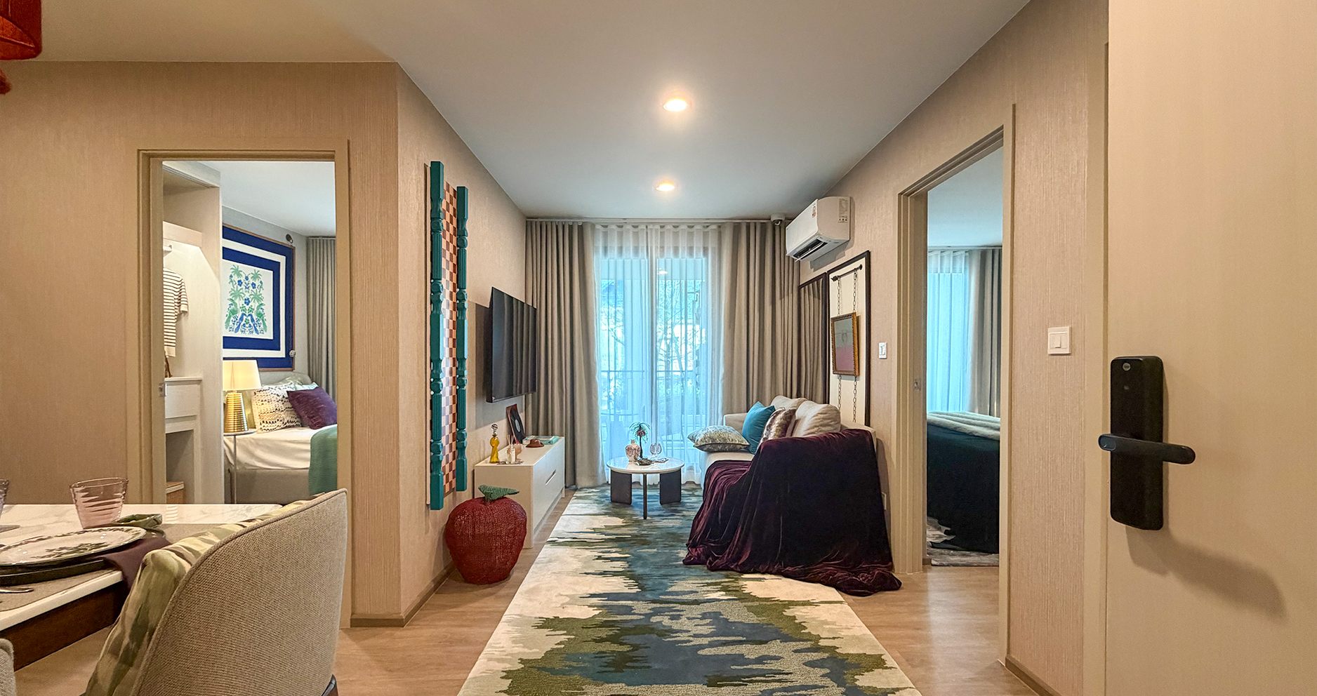 Living area of a unit