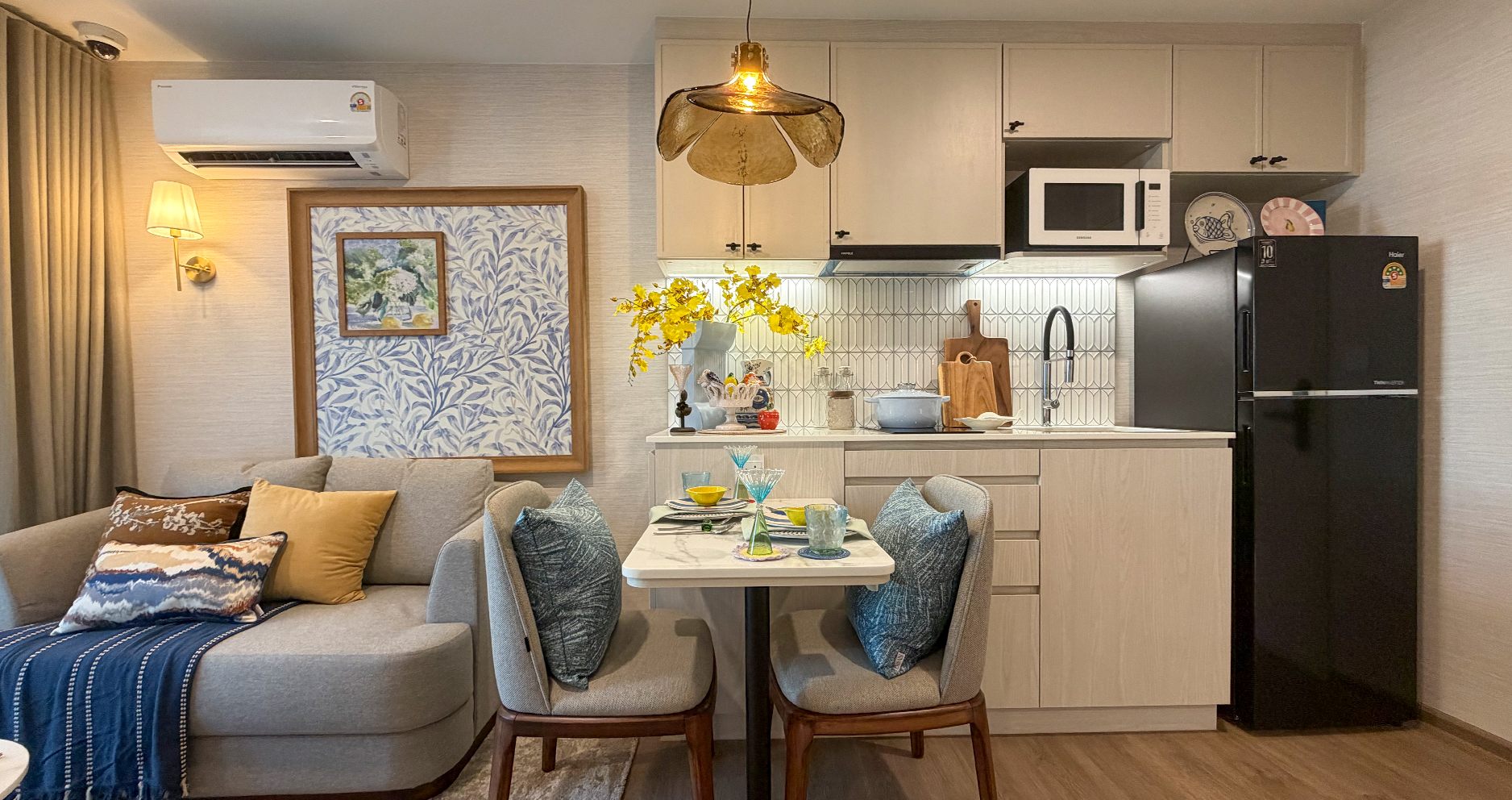 Kitchen of a larger unit