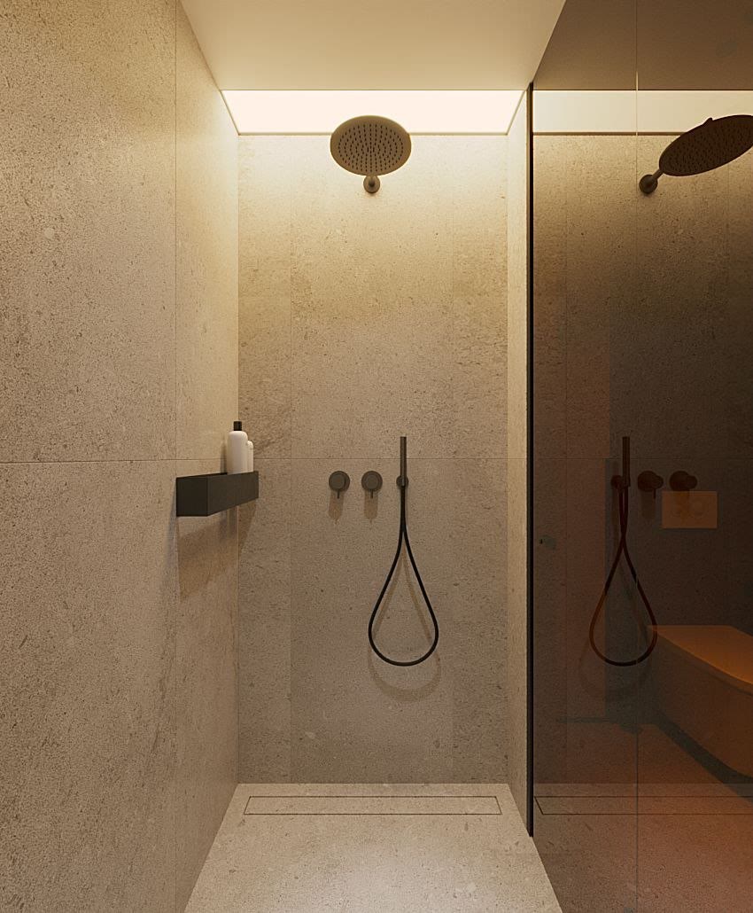 Bathroom of the studio unit