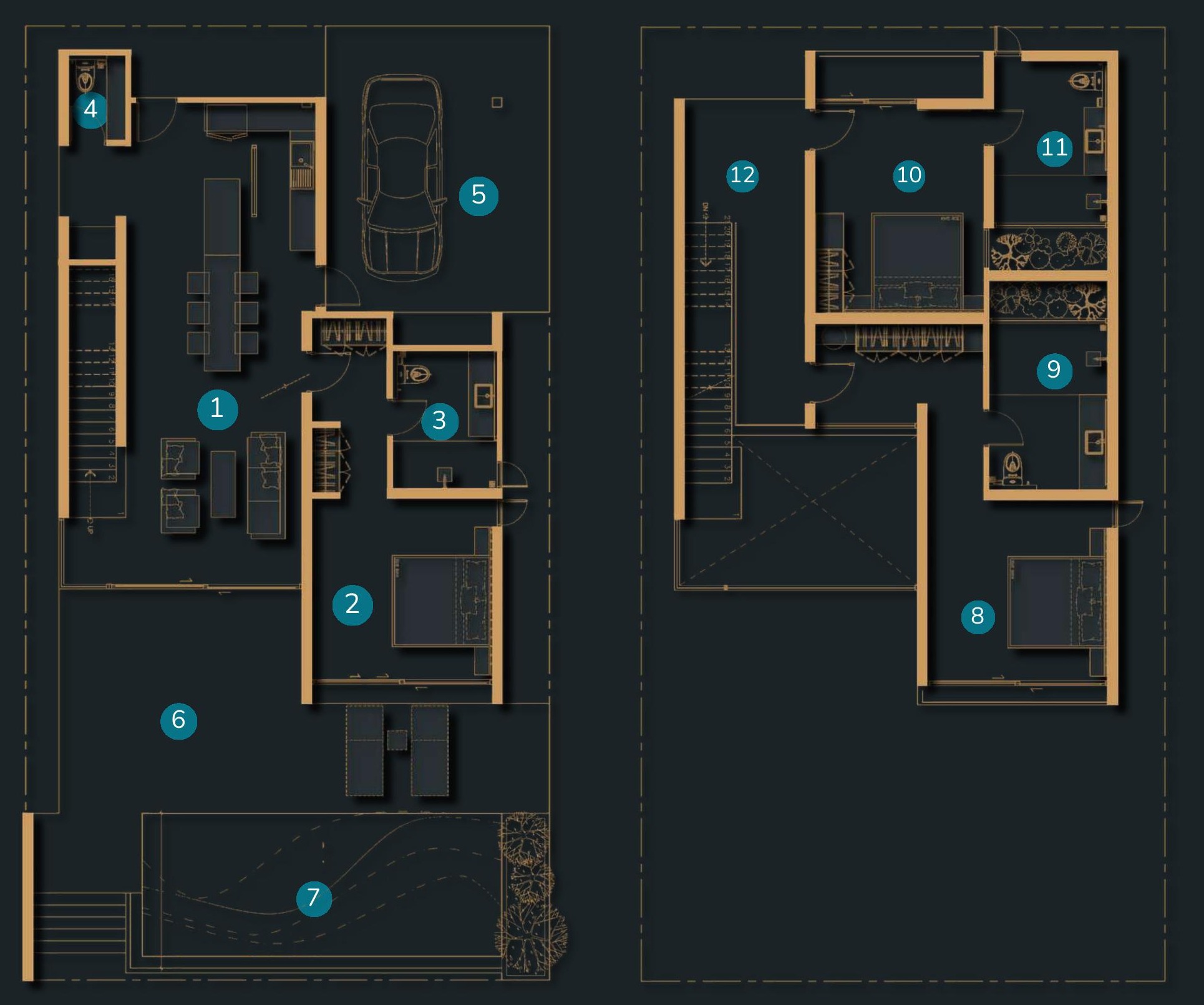 Villa Type A floor plan