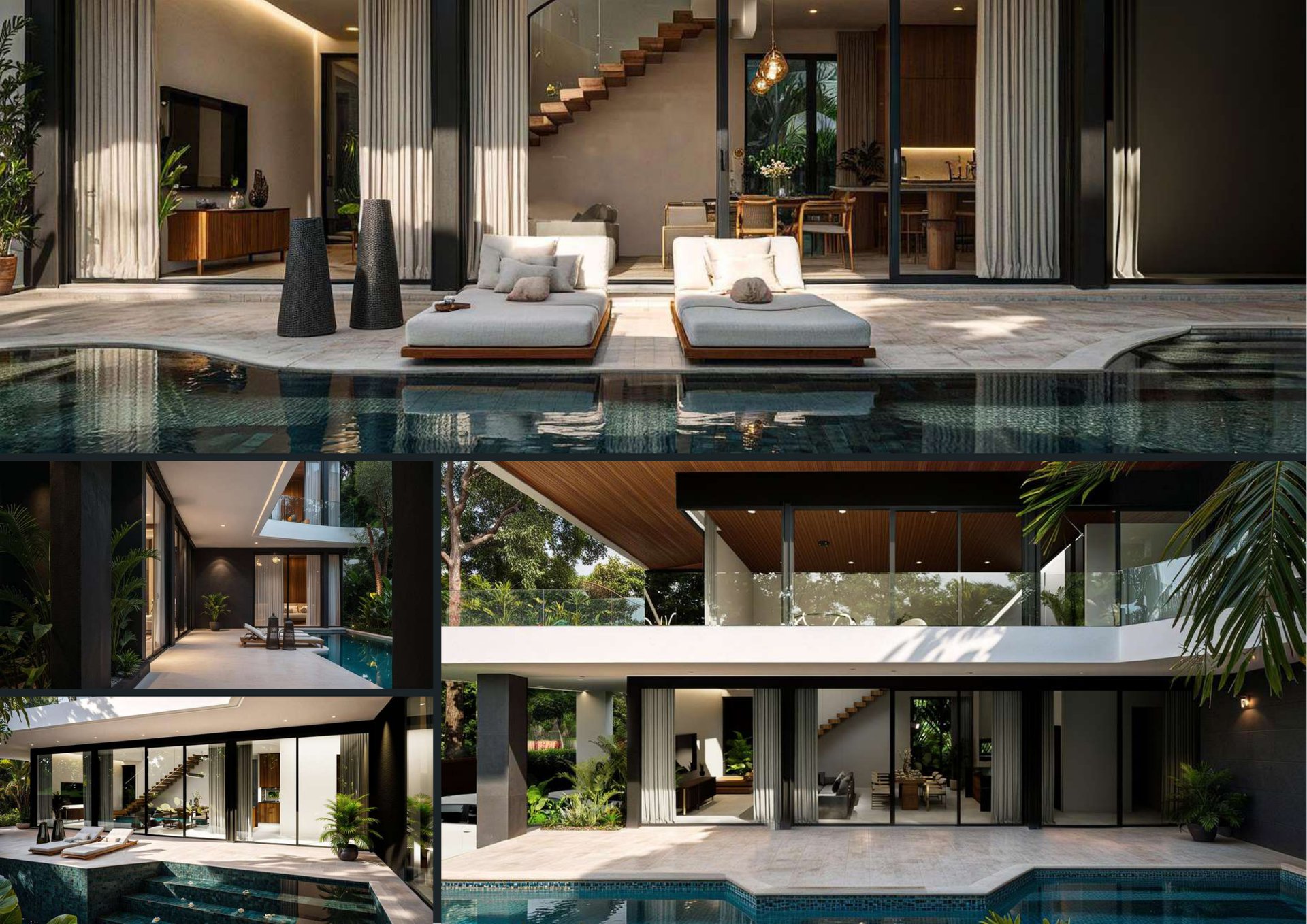 Private villas with pool, Layan